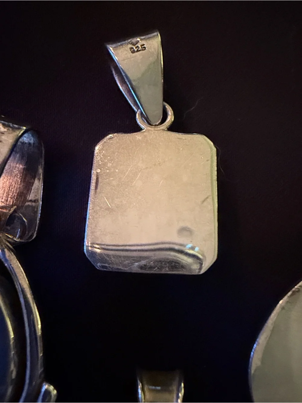 Silpada. Silver and Blue Stone Pendant Necklace - Women Jewelry. Sterling Silver